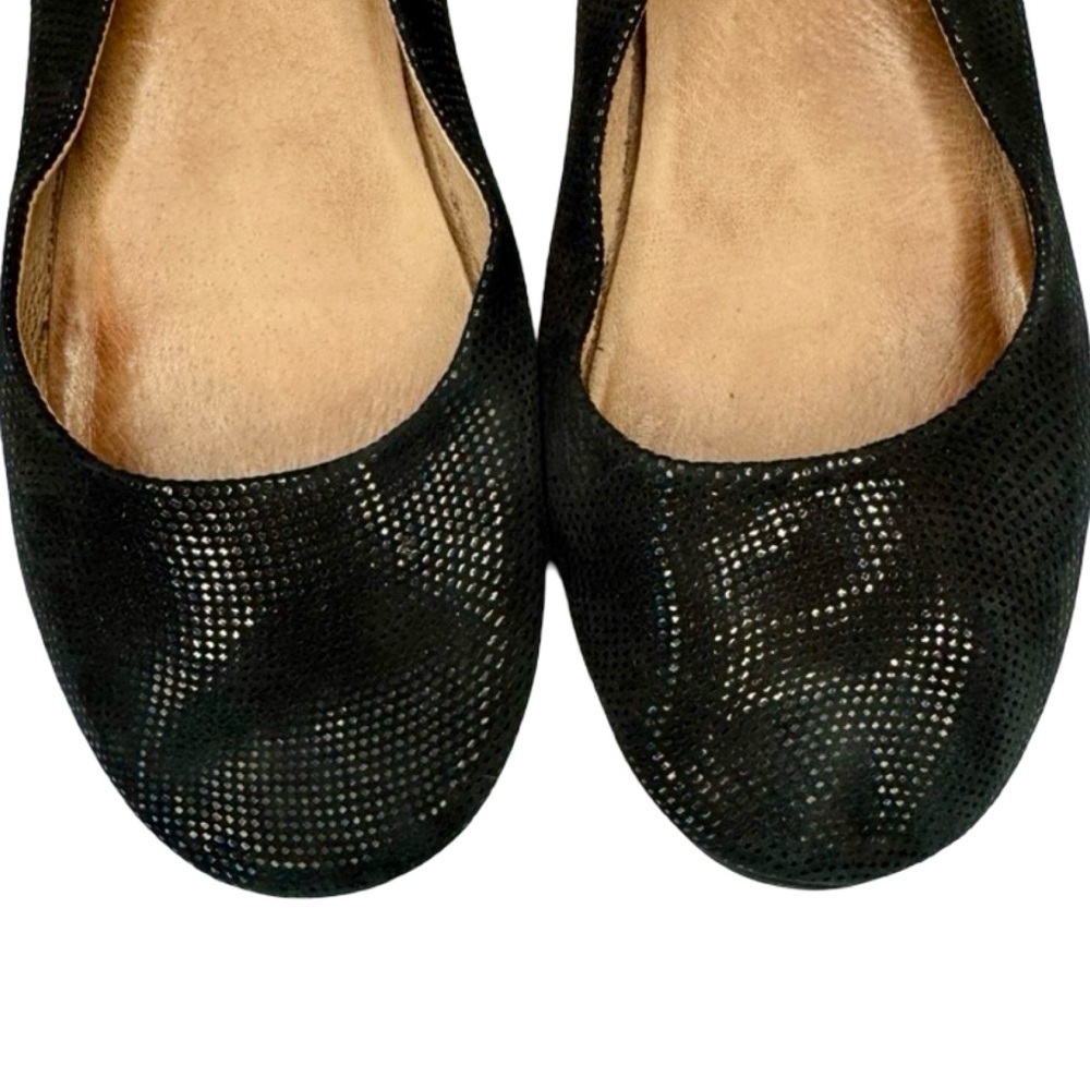 FRENCH SOLE Zeppa Black Wave Ballet Flats With Box Size 10.5 - Picture 14 of 16